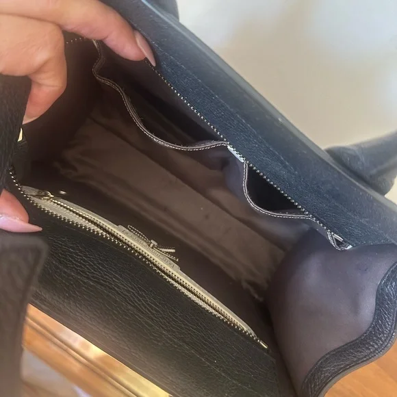 Henri Bendel Black Leather Satchel - Picture 4 of 5